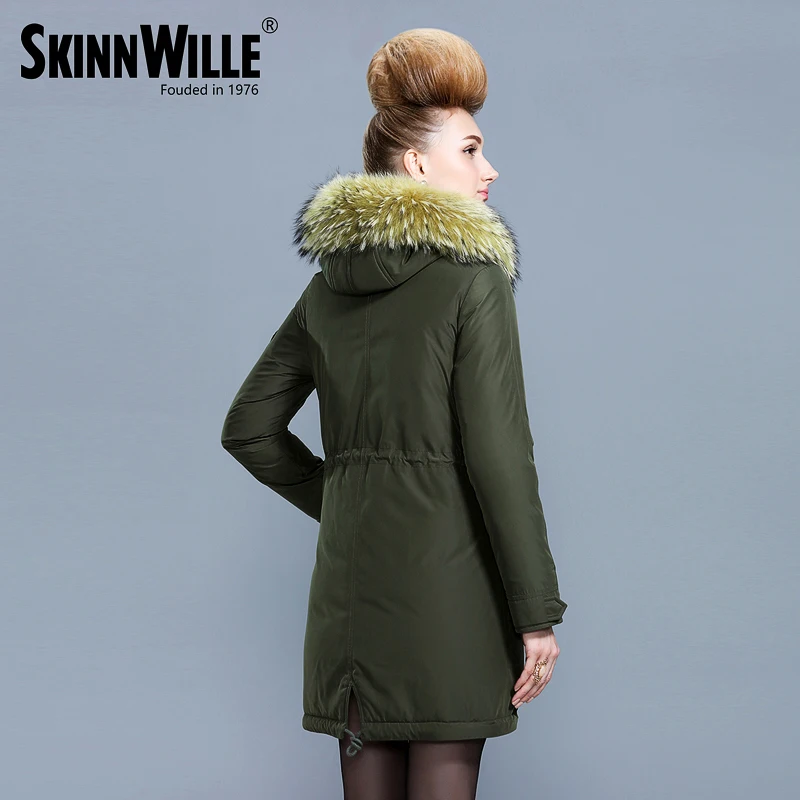 SKINNWILLE 2017 пуховик зимний женский пальто новый бренд одежды Зимняя Одежда Модный