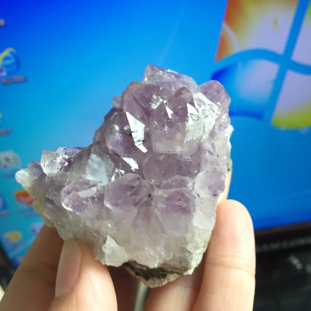 147 г натуральный камень и минералы аметист кварц кластера кристаллический