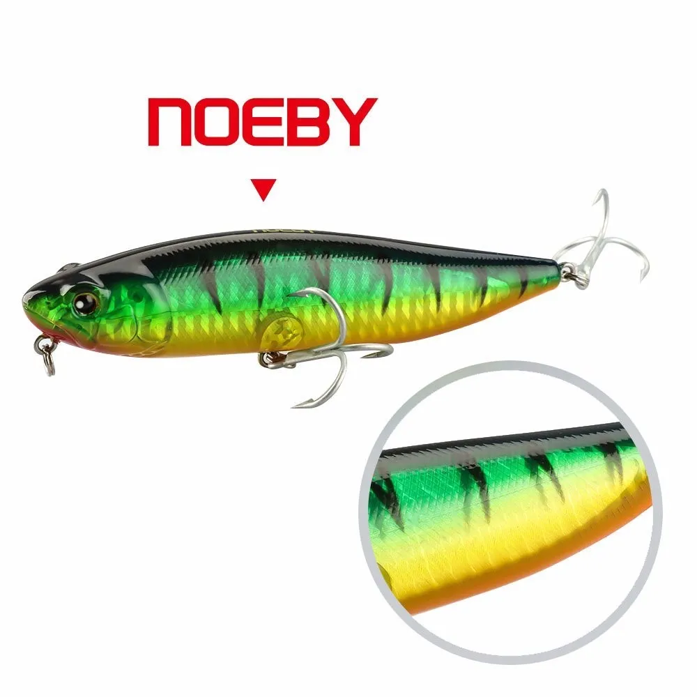 NOEBY карандаш жесткая приманка Topwater 115 мм/25,5 г острые и сильные французские VMC тройные Крючки
