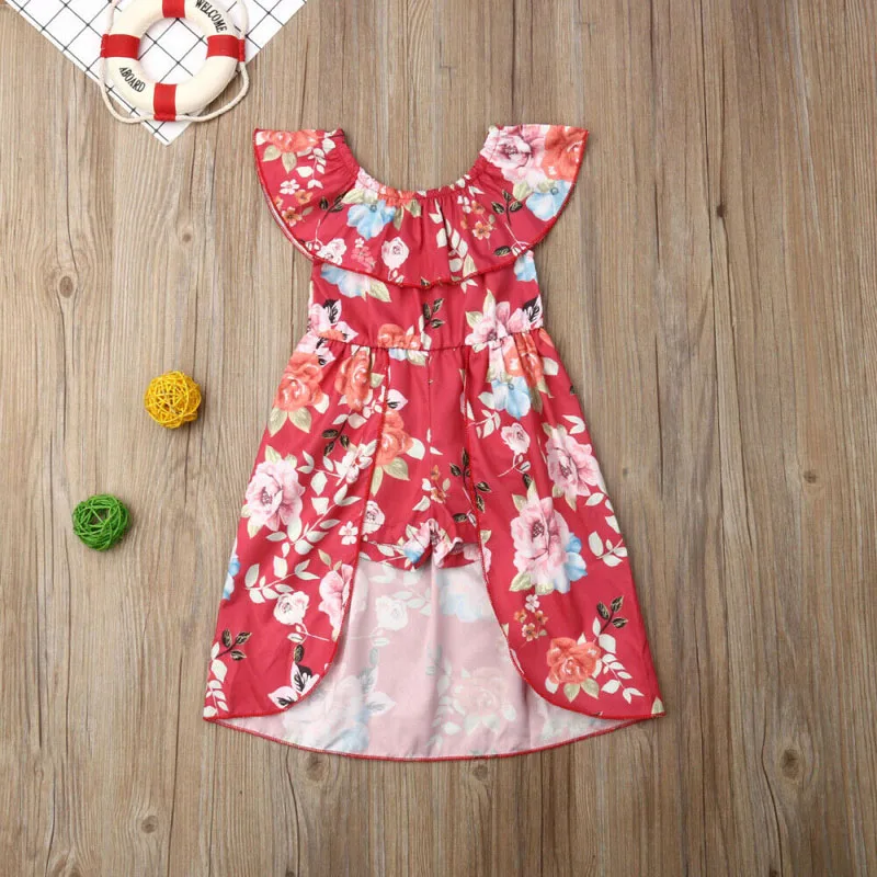 Детский комбинезон с оборками цветочным принтом | Мать и ребенок