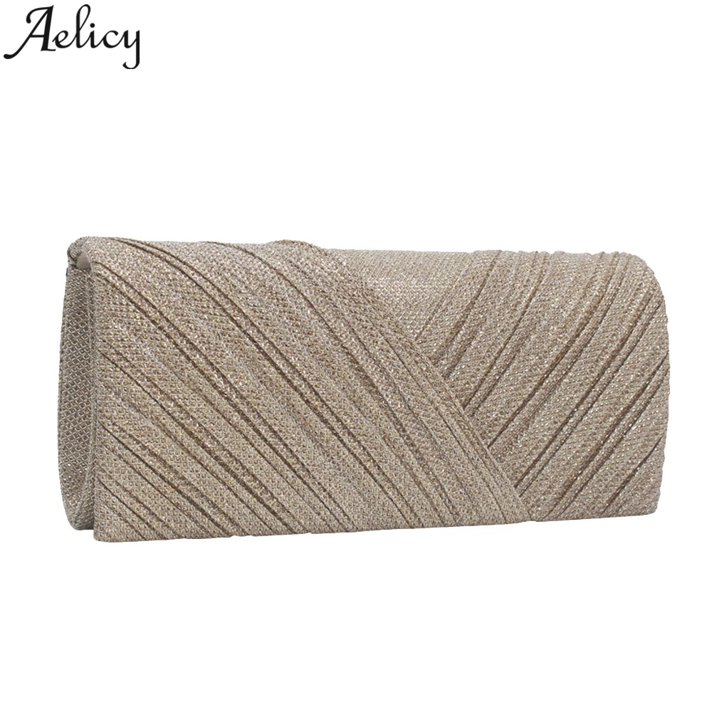 Aelicy Модные Женские однотонные Коктейльные Вечерние Сумочки с вышивкой и рюшами, женская сумка для телефона, вечерние клатчи, роскошные сумочки