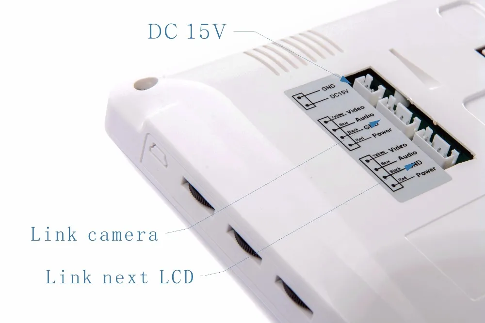 2V4  7 Inch  Monitor Water-Proof IP66 Wired  Video Door phone