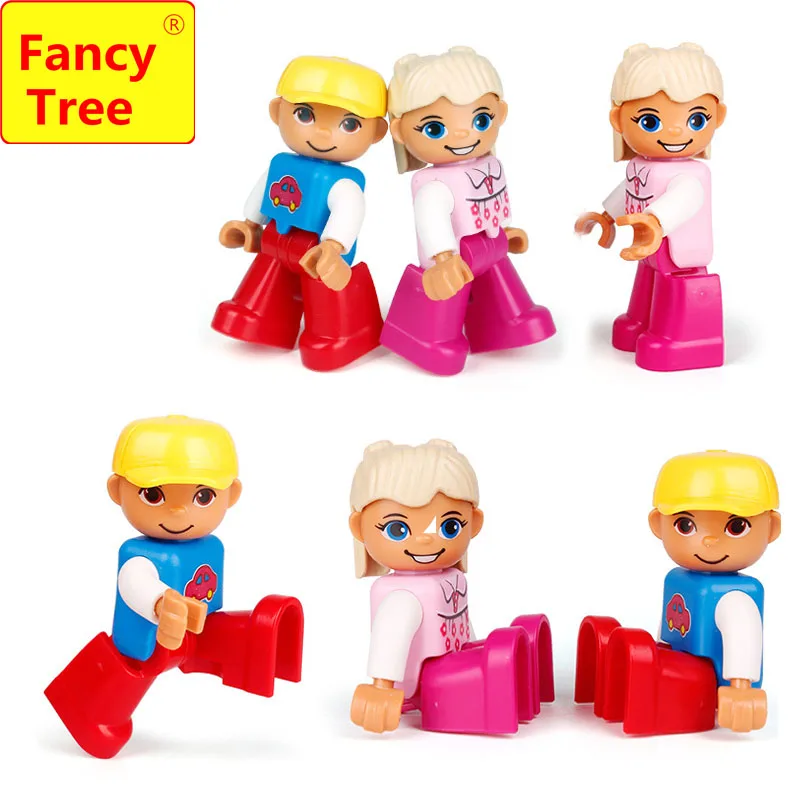 Совместим с Duplo подарок FancyTree 1 шт. строительные блоки полицейский семья доктор