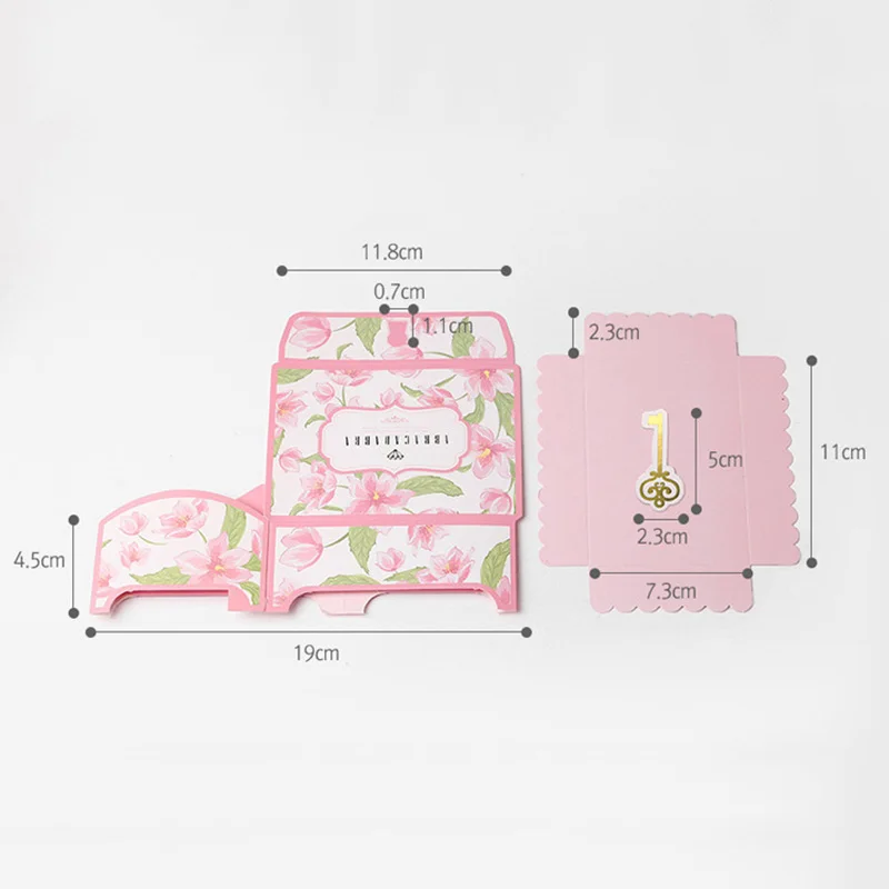 Вечерние коробки для печенья в виде цветов 10 шт. подарочная упаковка подарок