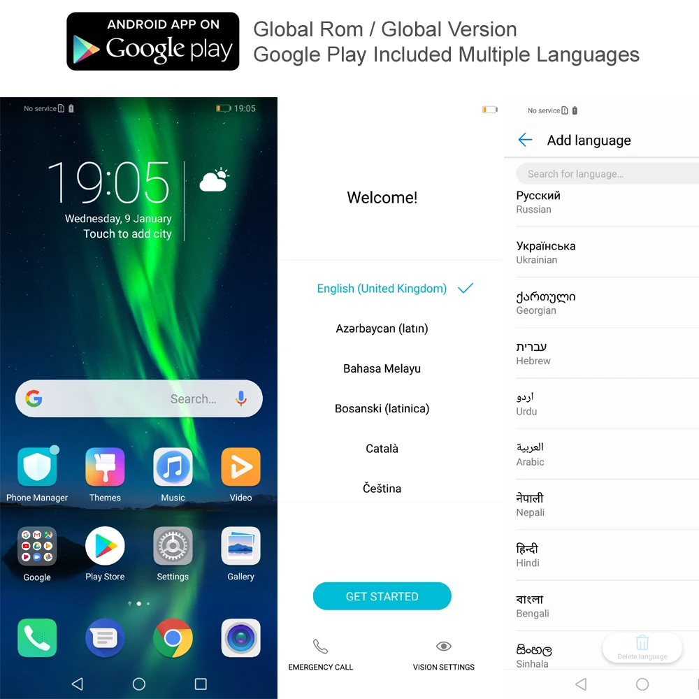 Оригинальный huawei Enjoy Max с глобальной ПЗУ 4 Гб ОЗУ 128 четыре ядра Snapdragon 660 двойная