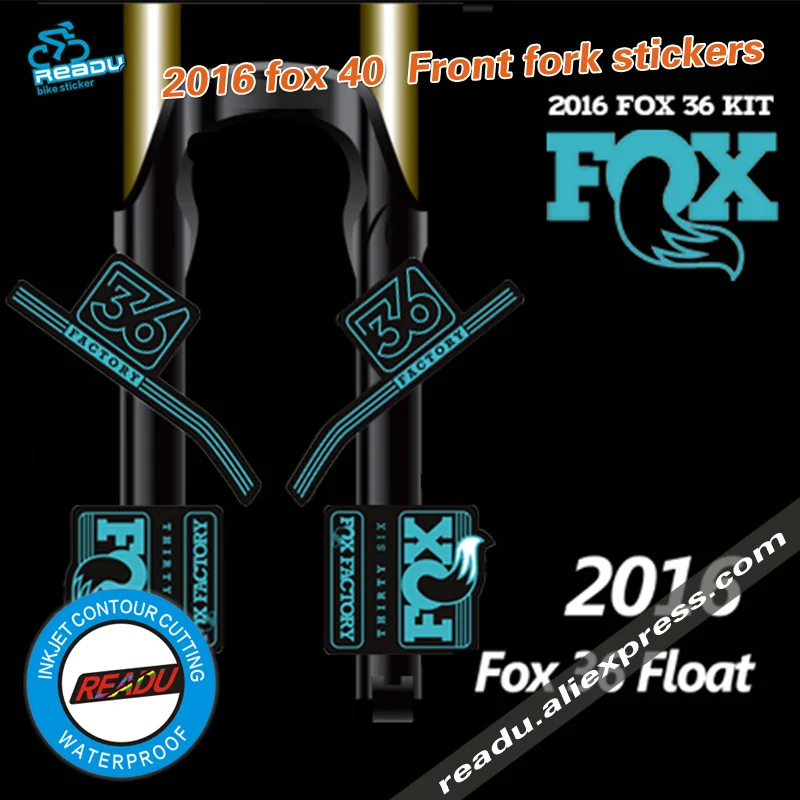 fox factory 36 Передние наклейки на вилке для горного велосипеда, велосипедные наклейки Dirt