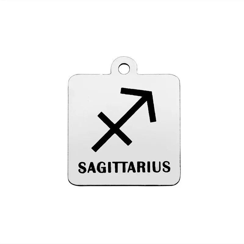 Подвеска из нержавеющей стали в виде знака зодиака толщина 1 мм шт.|Шармы| |