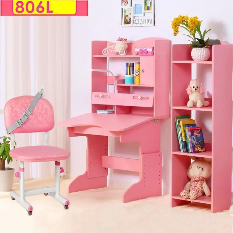 Version Q Набор Pupitre Infantil Cuadros Infantiles Kinder Tafel Estudio детский деревянный стол Escritorio Mesa для обучения детский стол - Цвет: Version Q