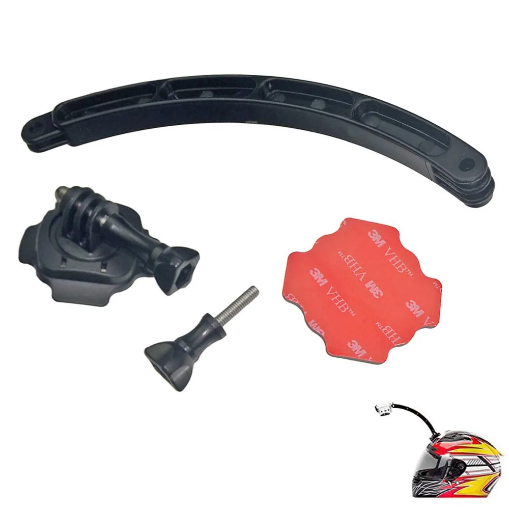 Комплект аксессуаров 360D вращающееся Крепление на шлем + удлинитель клейкая