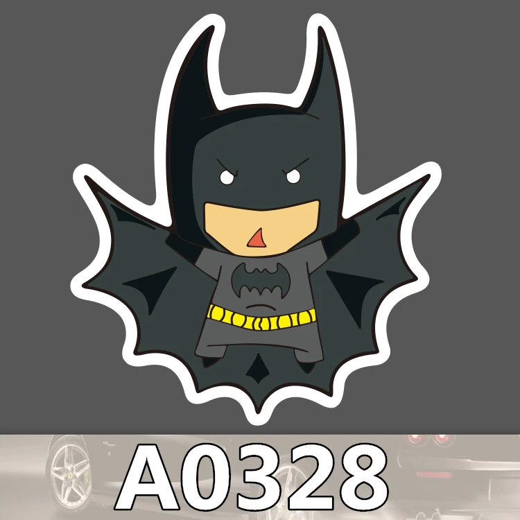 Super Hero Hulk Batman Sticker Spiderman Anime Waterproof Suitcase DIY Laptop Guitar Luggage Skateboard Toy Lovely Stickers - Цвет: A0328