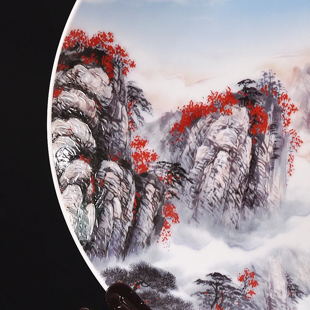 Современный домашний декор керамическая декоративная тарелка китайское