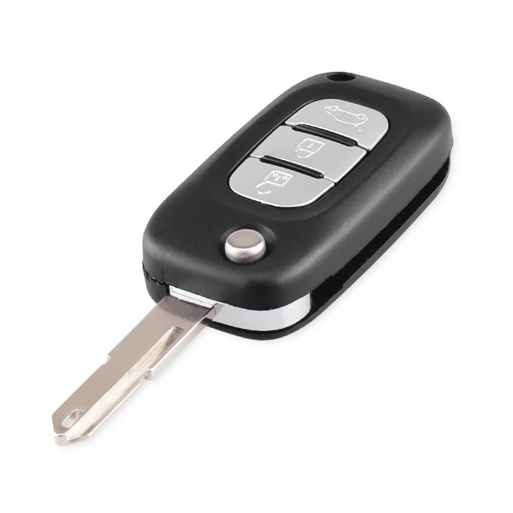 Dandkey 3 кнопки Раскладной Автомобильный ключ shellдля Renault Clio Vivaro Master Traffic Kangoo Megane laguna