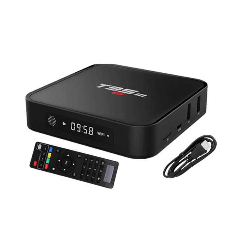 T95M Смарт ОТТ ТВ приставка WiFi S905x Android 7 1 медиаплеер четырехъядерный ГБ 8 H.265 4 к