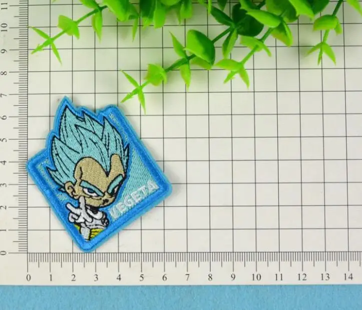 12 шт./компл. горячая Распродажа аниме Dragon Ball Z Goku патчи железные на одежда с вышивкой патчи для Костюмы наклейки для одежды