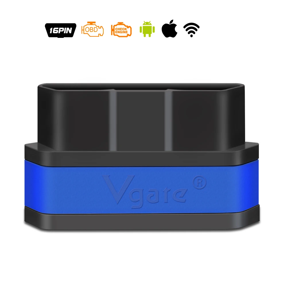 Vgate icar 2 elm 327 obd2 wifi для iPhone iPad Android icar2 elm327 bluetooth Разъем Автомобильный считыватель кодов диагностический инструмент 5 шт./лот - Цвет: ICAR2 WIFI