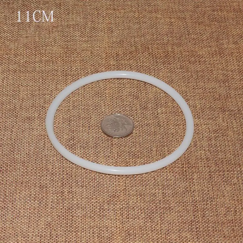 11cm 1 шт. пластиковое белое прочное ремесло кольцо «Ловец снов» круглый обруч DIY аксессуары ручной работы подарок материал для изготовления рукоделия 5 размер - Цвет: 11cm