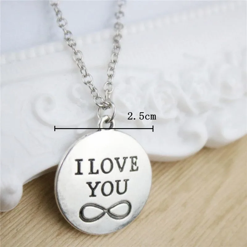 Новинка 2017 года Романтический я тебя люблю любителей буквы кулон Цепочки и