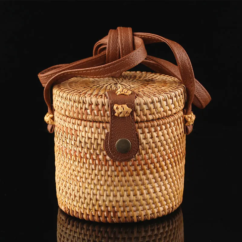 2019 богемные женские сумочки из ротанга на Балийском Стиле маленькие пляжные