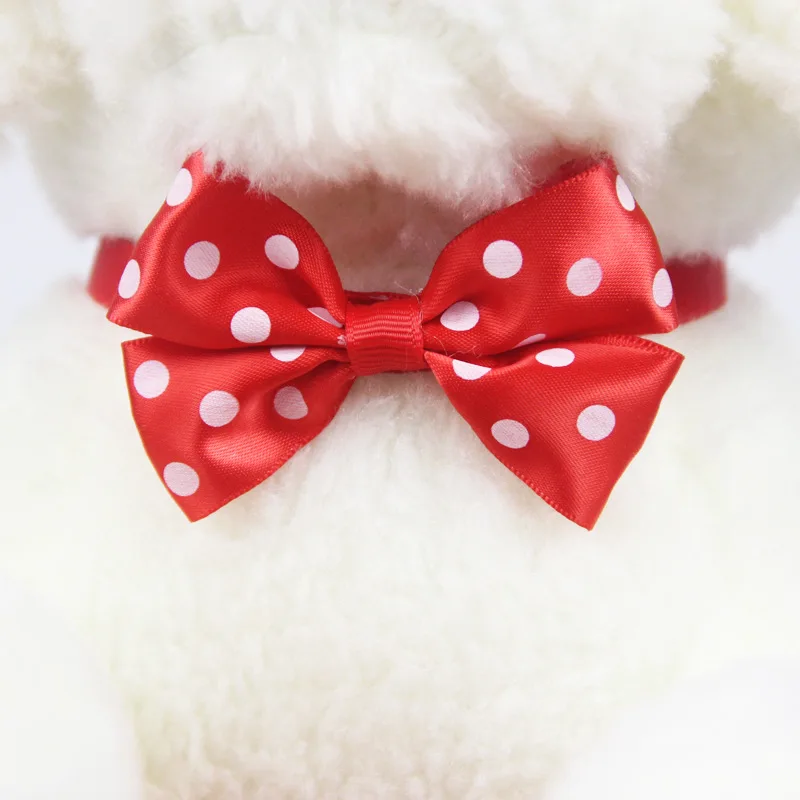 50 шт./лот Большая распродажа модные милые галстуки-бабочки с красным бантом для