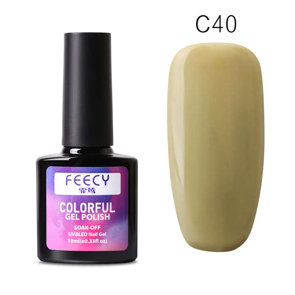 Feecy C40 УФ гель лак для ногтей светодиодный набор гель-лаков для ногтей Красивая гелевая краска впитываемый гель лак для ногтей маникюр праймер для ногтей - Цвет: Feecy C40