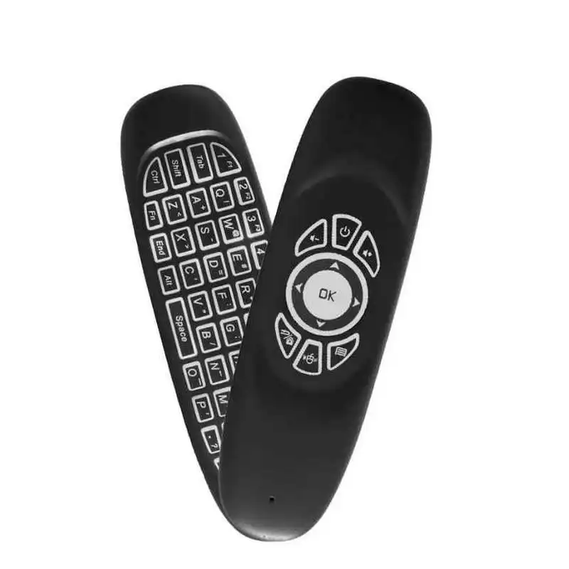 Tikigogo C120 подсветка 2,4G Беспроводная воздушная мышь мини клавиатура для Android Smart tv Box Windows компьютер ПК Пульт дистанционного управления