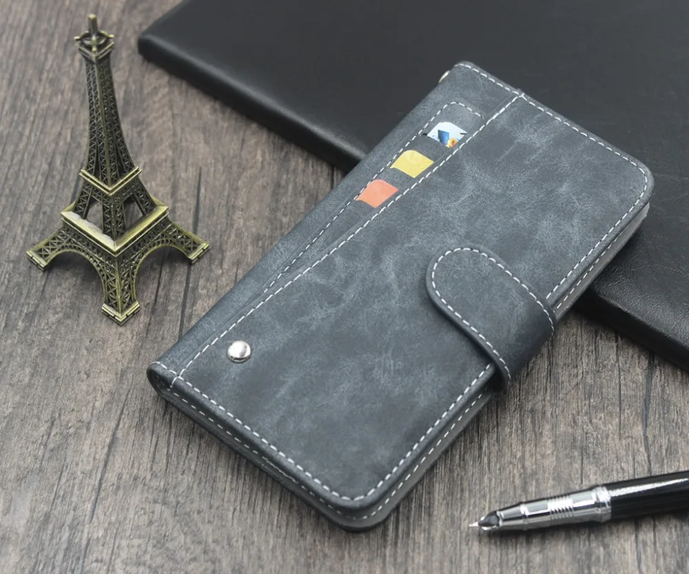 Лидер продаж! Чехол книжка для телефона Vertex Impress Grip высококачественный кожаный