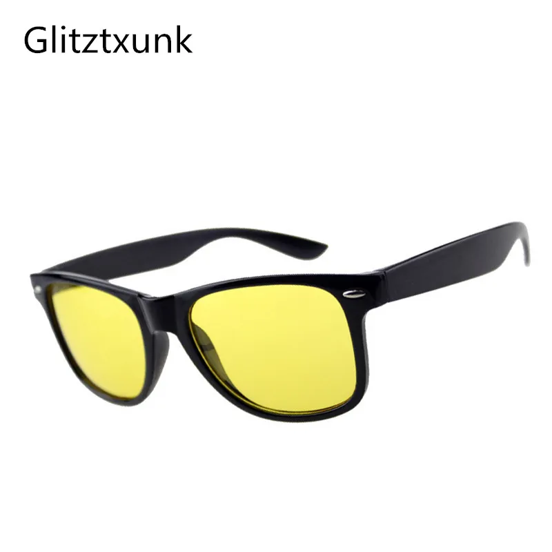 

Glitztxunk Sunglasses Women UV400 High quality Plastic Frame Night Vision Men Glasses Driver Night Driving Mirror Light Goggles