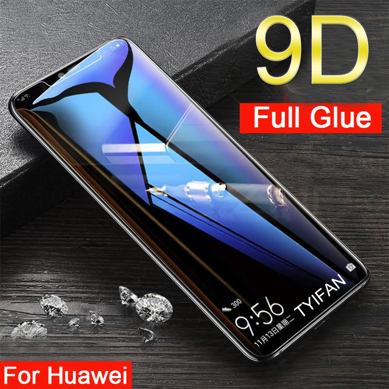 9d Полный Клей закаленное стекло для huawei P30 Lite Полное покрытие протектор экрана Tremp