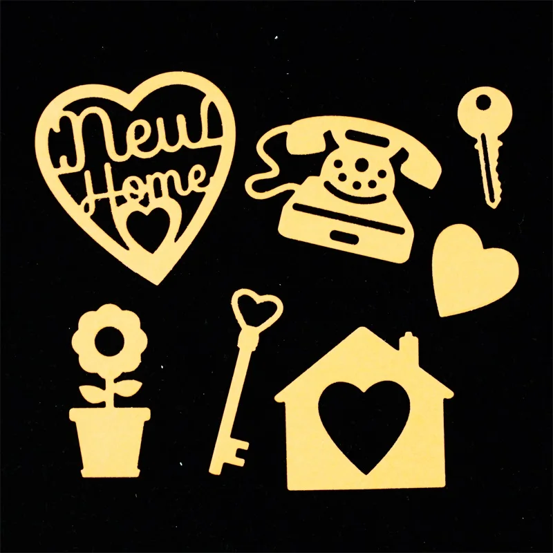 KSCRAFT Новые Домашние металлические штампы трафареты для сделай сам