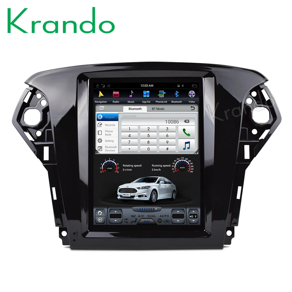 Krando Android 8,1 10," Tesla вертикальный экран для FORD Mondeo 2011-2013 Щепка Автомобильная Радио Навигация развлекательная система плеер