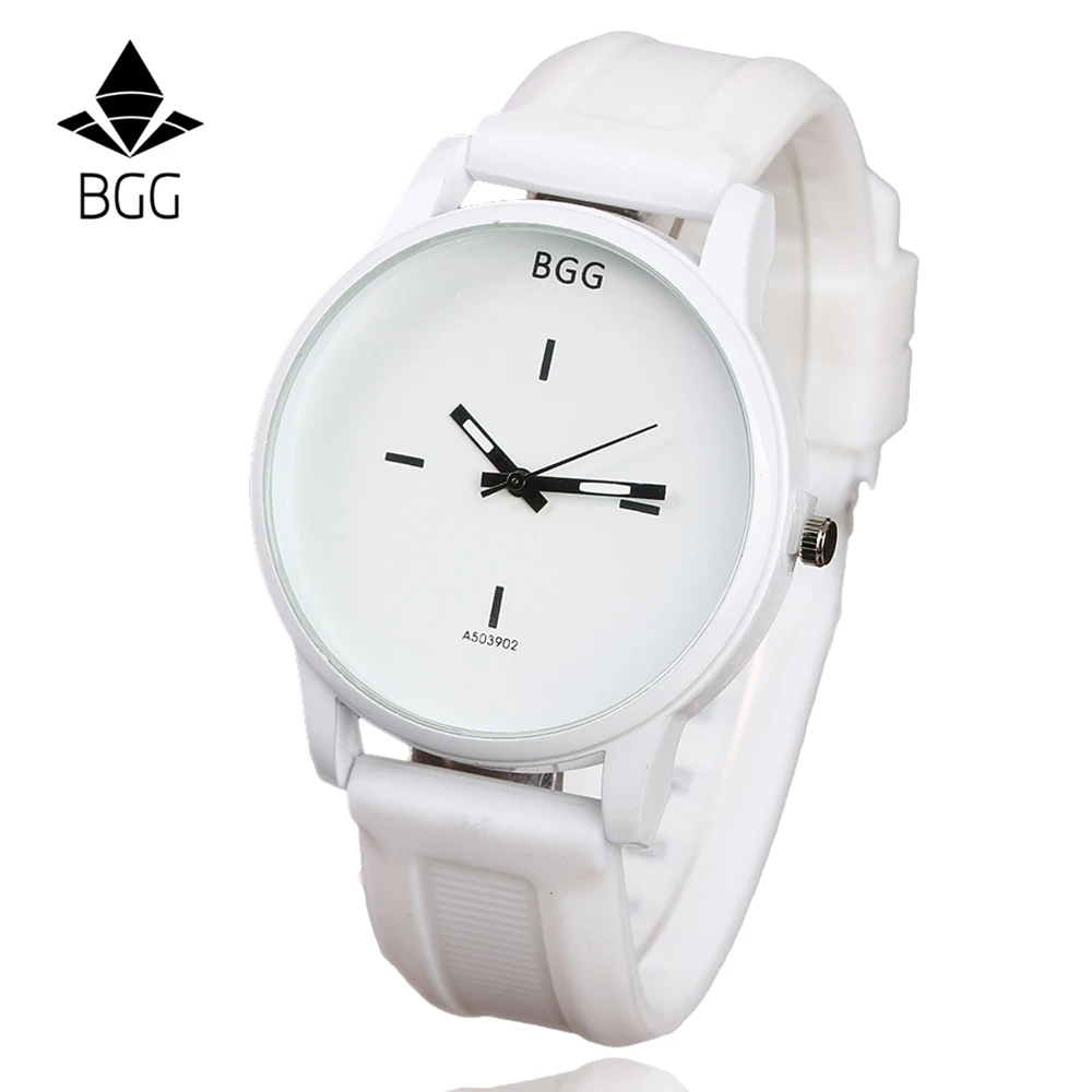 Оригинальный мягкий силиконовый ремешок желейные кварцевые часы с большим