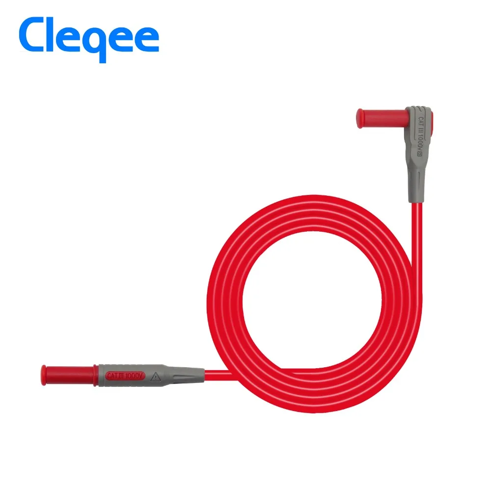 Cleqee P1033 мультиметр Тестовый Кабель впрыска литая 4 мм Банановая вилка тестовая
