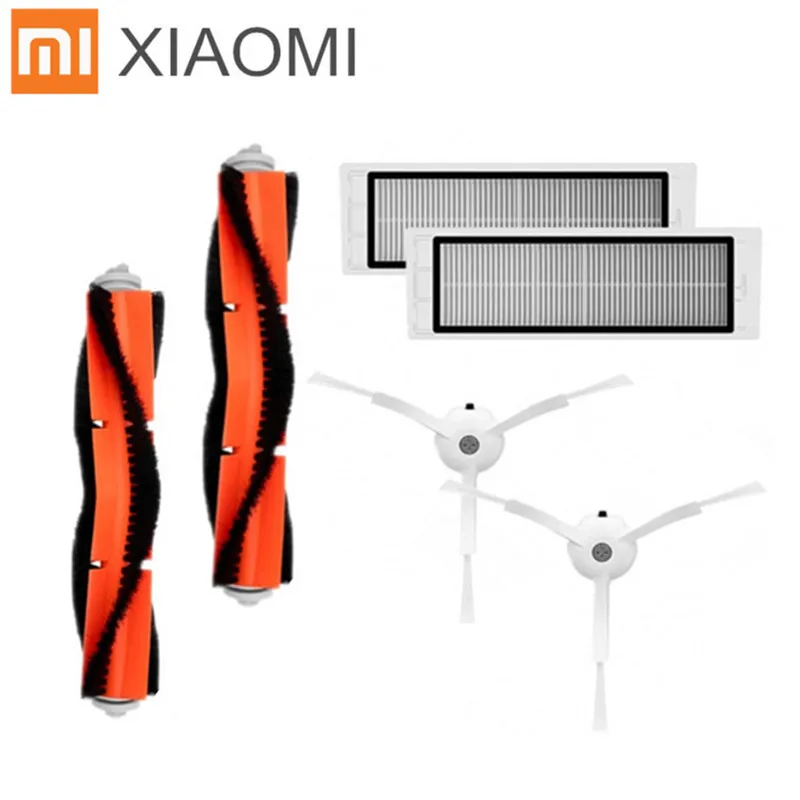 6 шт./лот запчасти для робота пылесоса Xiaomi Mi 2 шт. основная щетка фильтра pcsHEPA