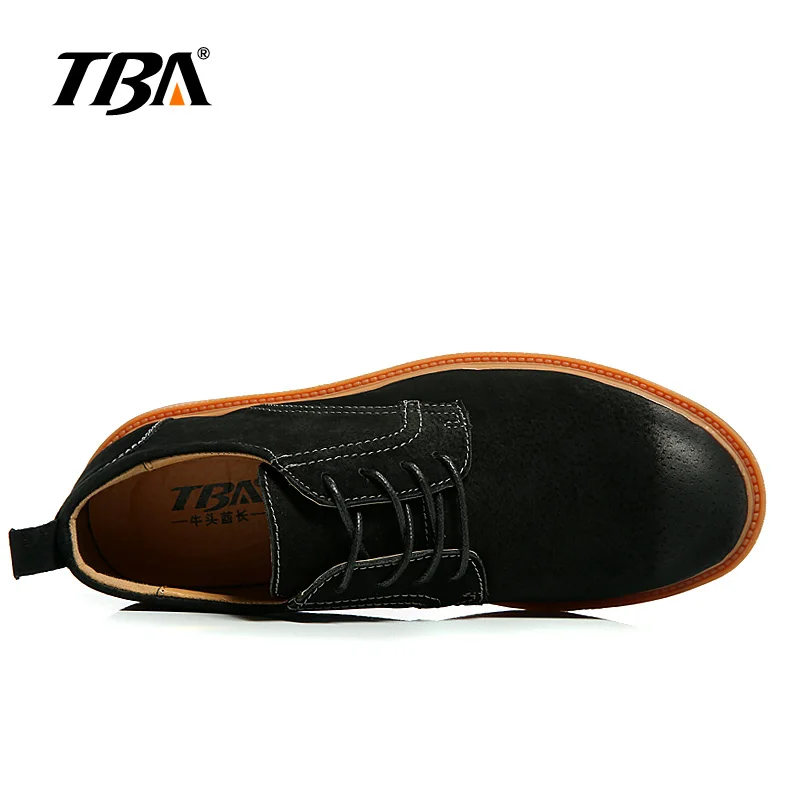 Мужская кожаная прогулочная обувь TBA 1719 черные коричневые серые высокое качество