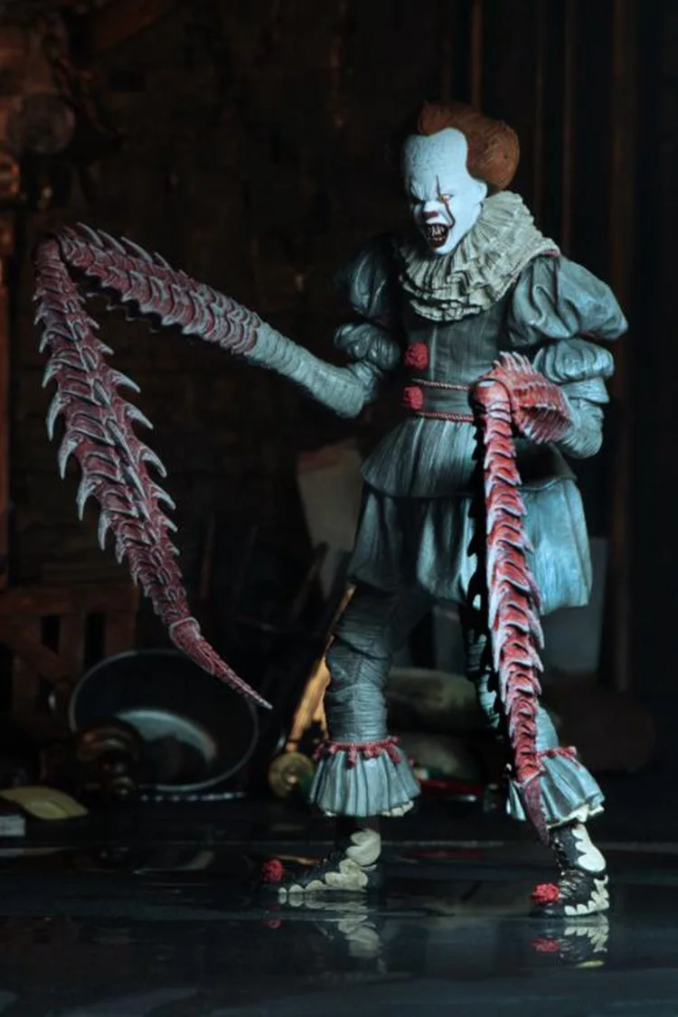 18 см с светодиодный оригинальный NECA 4 головки Стивена Кинга это Ultimate Джокера ПВХ