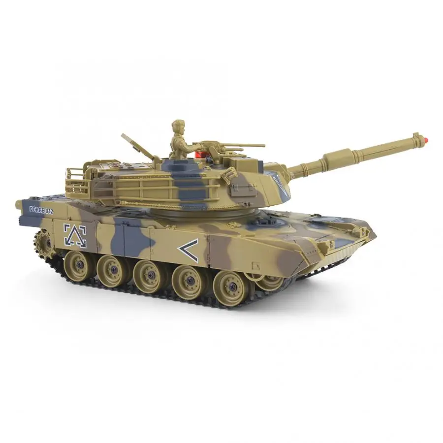 1:24 пластик rc Танк Игрушка дистанционное управление Детская Игрушка имитация военная модель игрушки для детей