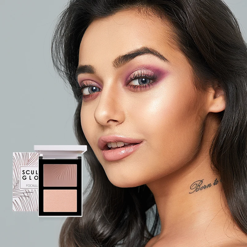 Бронзаторы FOCALLURE хайлайтеры палитра для макияжа лица высокопигментная