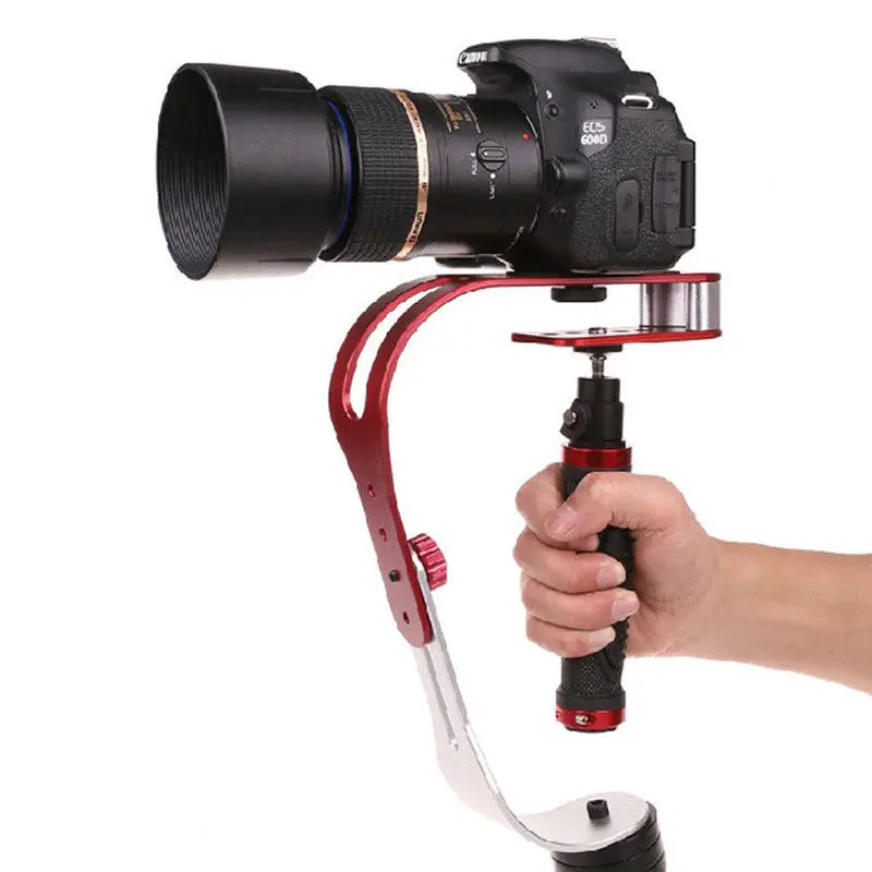Красный Ручной Стабилизатор для видеокамеры Steadicam Canon Nikon Sony Gopro Hero Phone DSLR DV с
