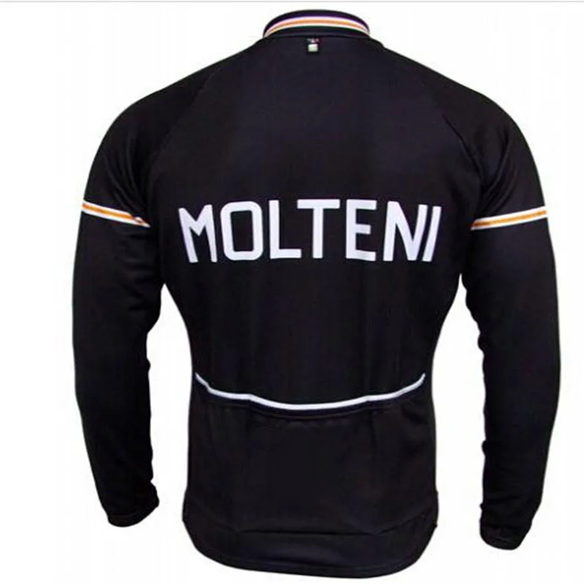 Molteni Ropa ciclismo hombre invierno Зимняя Теплая Флисовая длинная велосипедная трикотажная