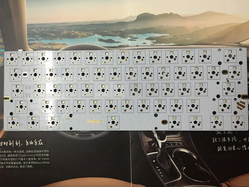 [Hfбезопасности] GH60 механическая клавиатура DIY Kit Заказная печатная плата с RGB патч светильник GH60 материнская плата