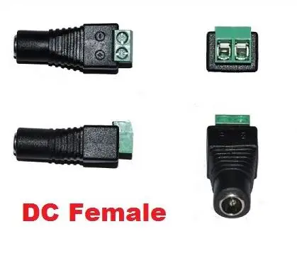 Аксессуары для CCTV BNC коннектор DC источник питания Женский Разъем адаптер 5