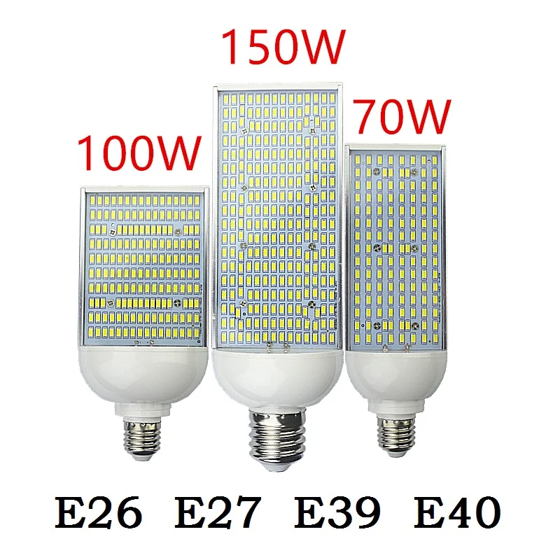 E27 E26 E40 E39 энергосберегающие высокомощные кукурузные лампы 70 Вт 100 150 уличные