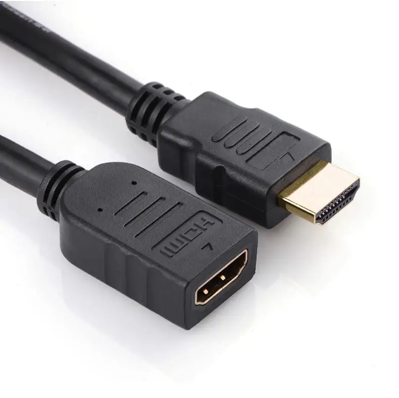 300 шт./лот 1 м 3 фута HDMI Удлинительный кабель от мужчины к женскому