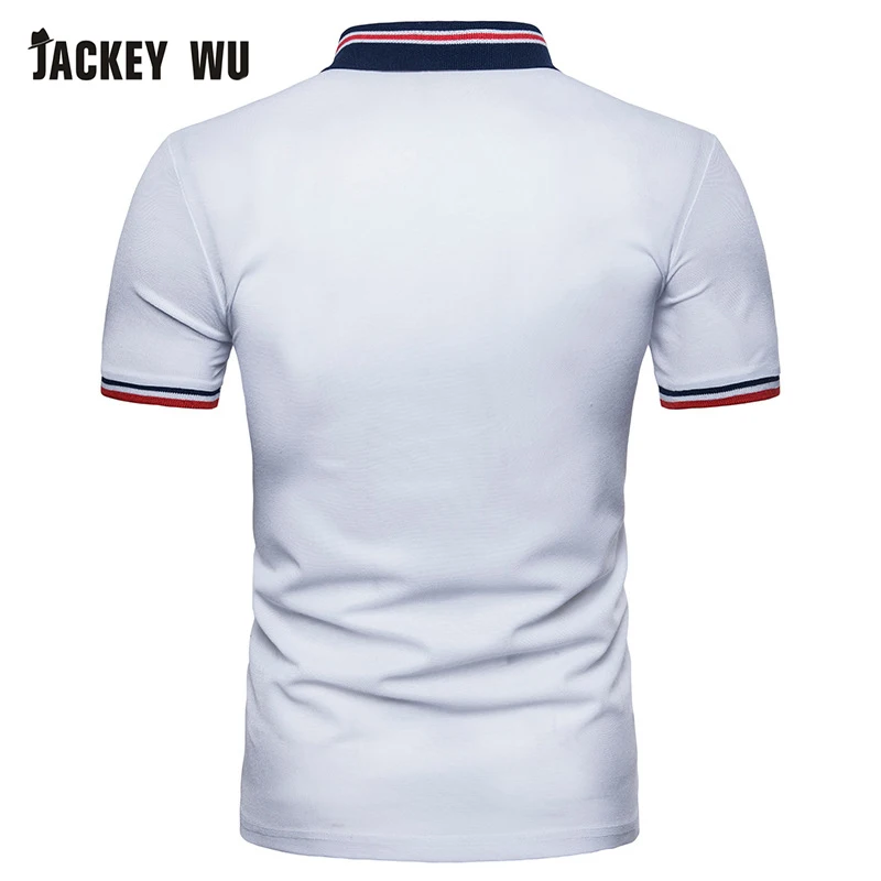 JACKEYWU мужская рубашка поло 2019 модная с вышивкой короткий рукав футболки хлопок