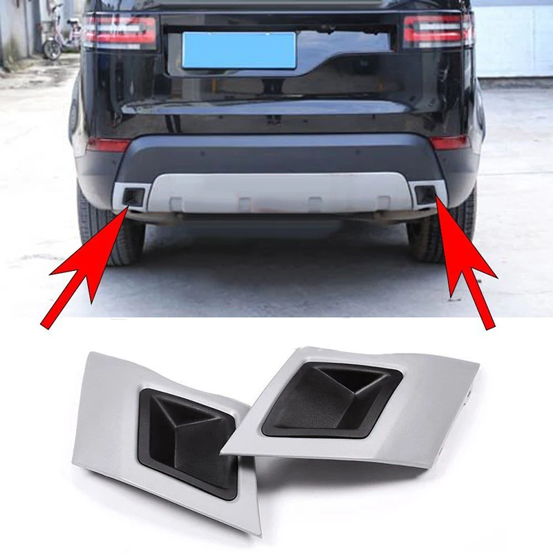 

2pcs Car ABS Tail Exhaust Cover Trim For Land Rover Discovery 5 LR5 L462 HSE
