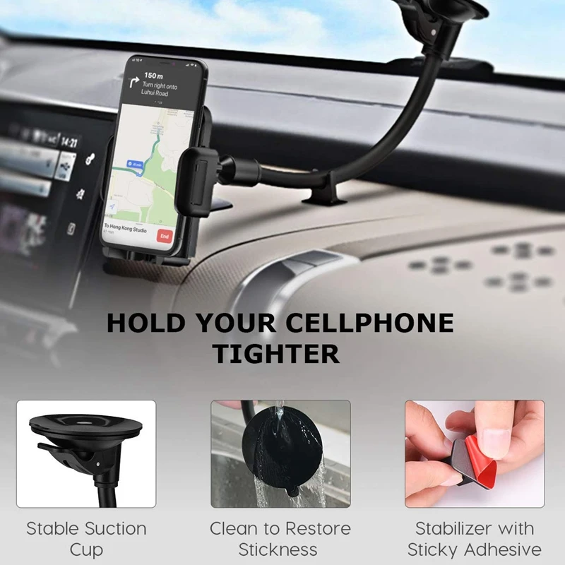 Держатель для мобильного телефона автомобиля Windshieldlong Arm Автомобильный держатель