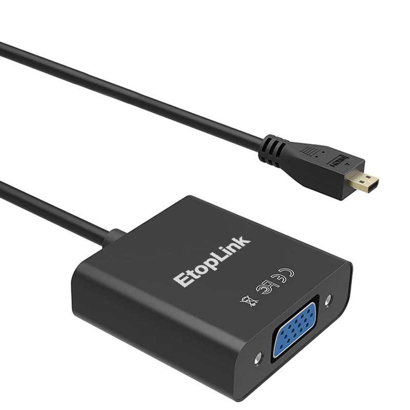 EtopLink Micro HDMI VGA кабель для мужчин и женщин адаптация аудио разъем USB HD конвертер XBOX