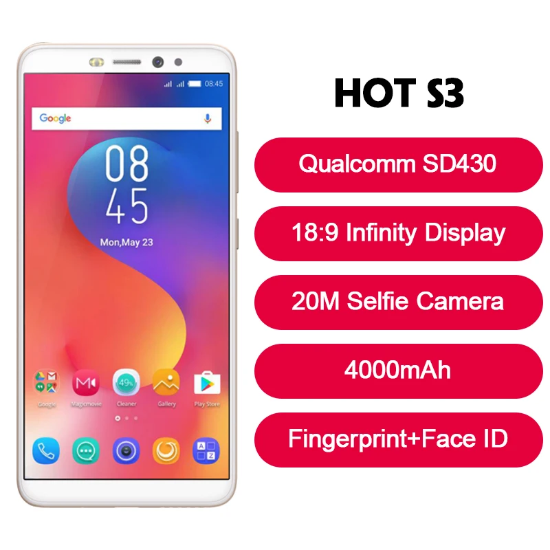 Infinix HOT S3 Смартфон 20 м селфи камера Сотовый телефон Android 8 0|Смартфоны| |