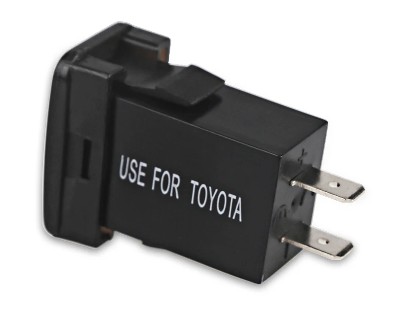 2 порта USB зарядное устройство адаптер питания розетка прикуриватель с Вольтметр двойной USB разъем измеритель напряжения для Toyota 3 цвета