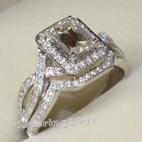 Женское кольцо и обручальное с фианитами 3 карата 10 карат | Украшения аксессуары